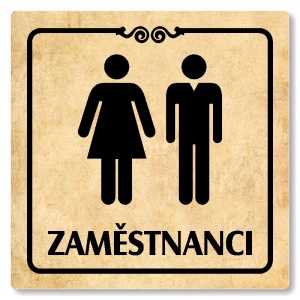 WC zaměstnanci, 148x148mm, pergamen, Texas
